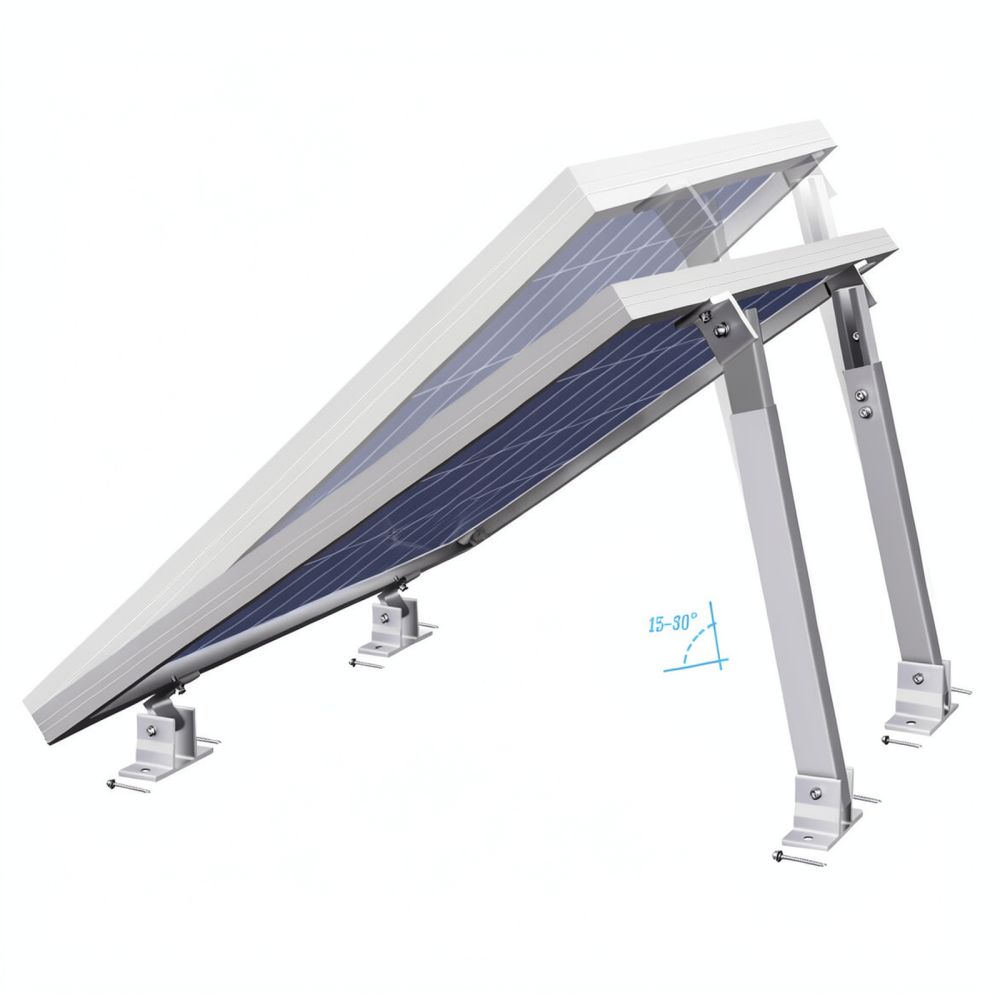 Solar Panel Tilt Mount - Solar Panel Support Rack Adjustable Aluminum