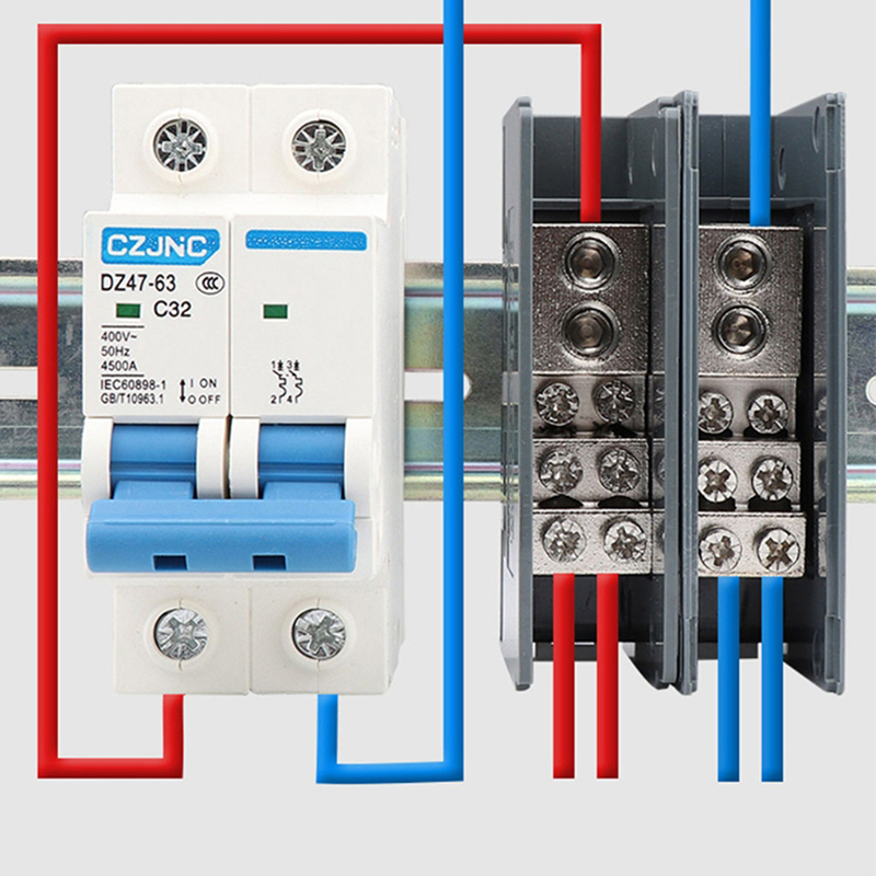 Din Rail Circuit Breaker - 150A Din Rail Terminal Block Distribution