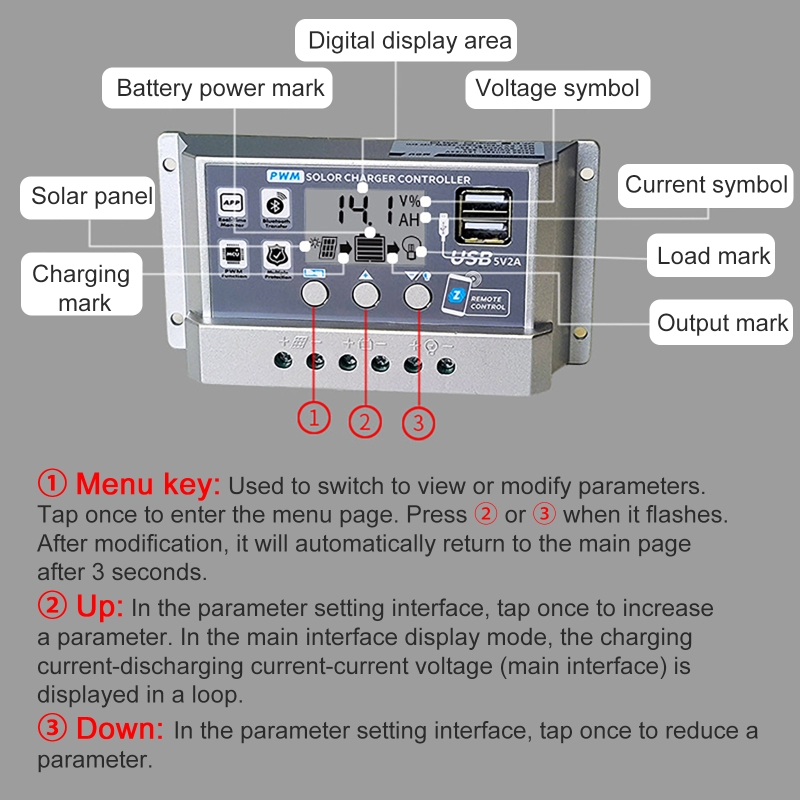 12V/24V 10A/20A/30A/40A/50A Hi - Pwm Charge Controller 评论和价格