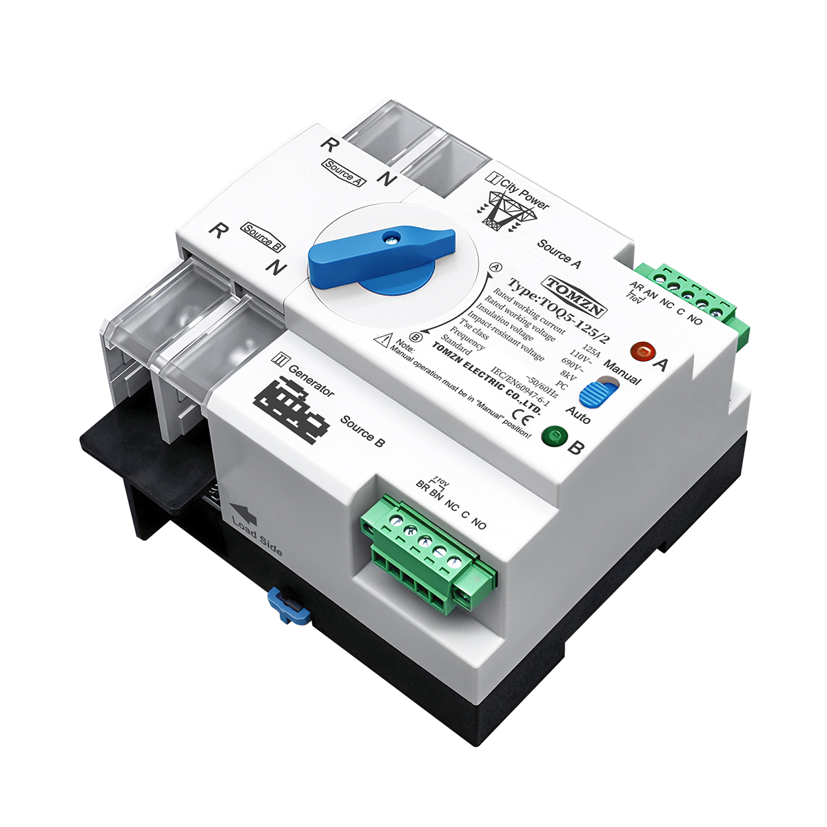 TOMZN Din Rail 2P 3P 4P ATS Du - Din Rail Circuit Breaker 评论和价格