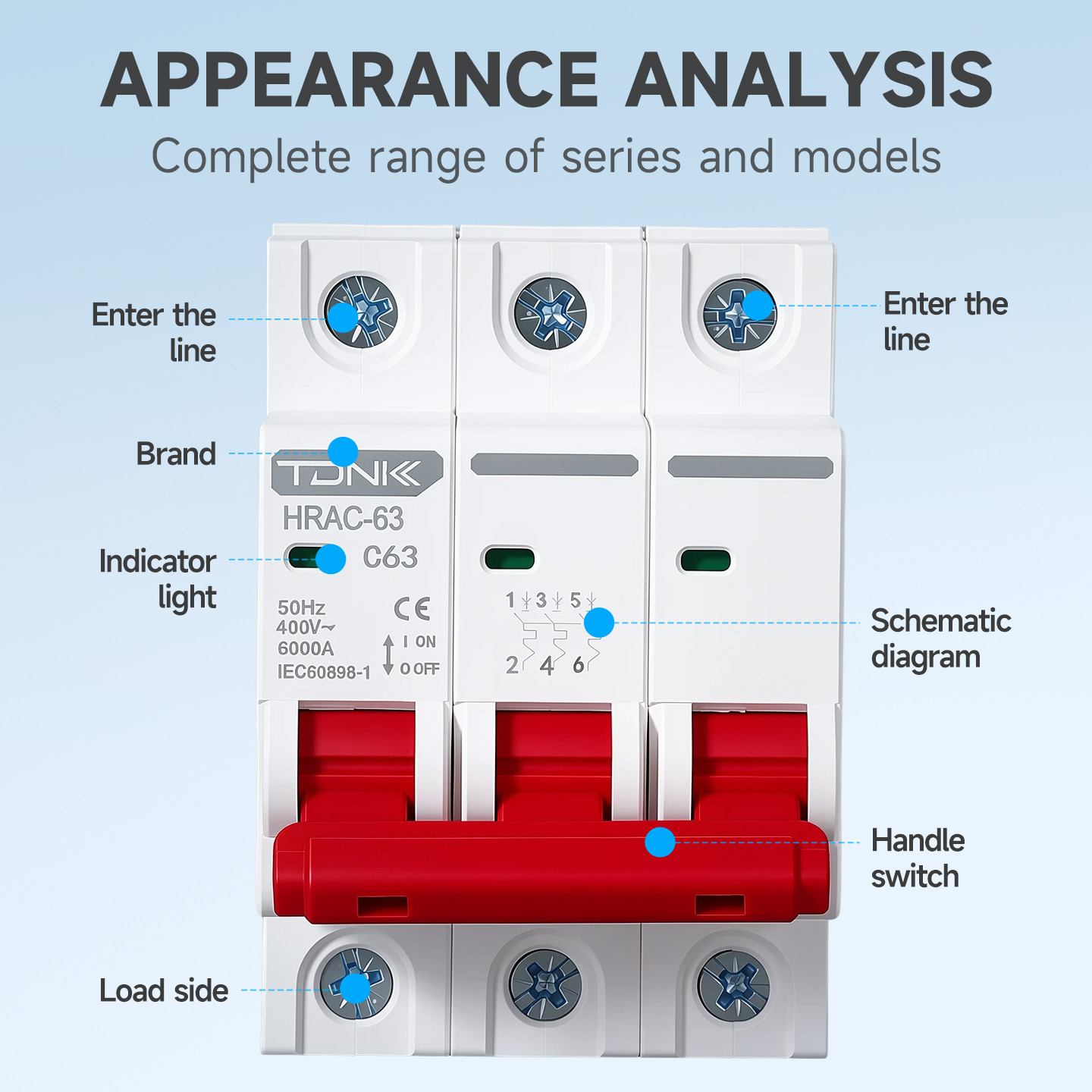 TDNK AC Mini Circuit Breaker M - Din Rail Circuit Breaker 评论和价格