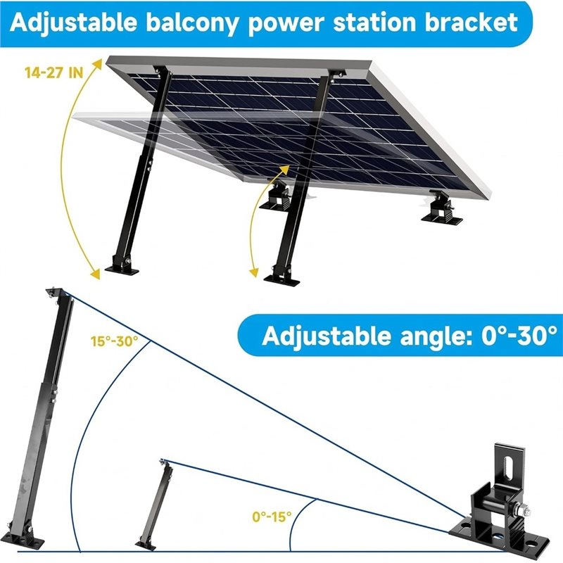 ABHI-Adjustable Solar Panel Ti - Solar Panel Tilt Mount 评论和价格
