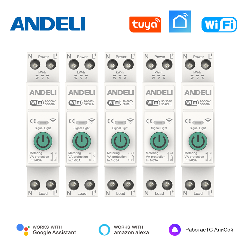 ANDELI TUYA WiFi Smart Circuit - Din Rail Circuit Breaker 评论和价格