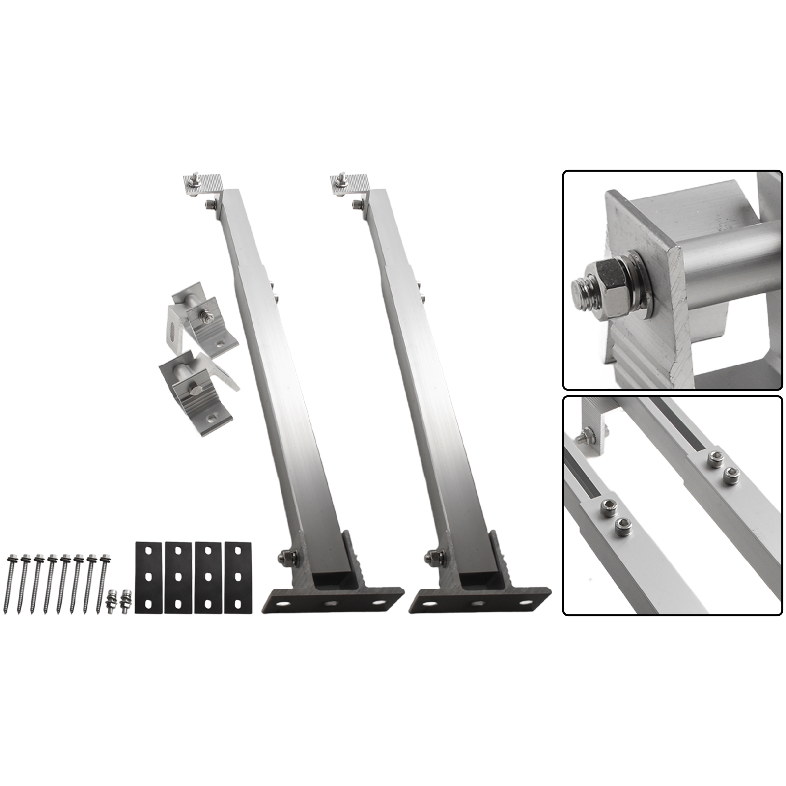 1 Pair Solar Panel Roof Bracke - Solar Panel Tilt Mount 评论和价格