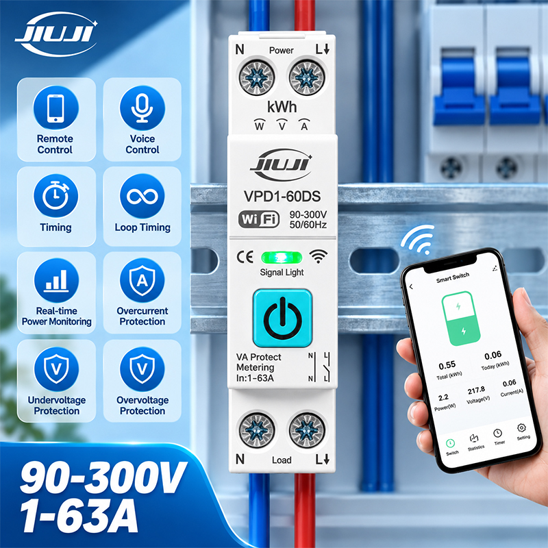 Smart WiFi DIN Rail Switch 1P  - Din Rail Circuit Breaker 评论和价格