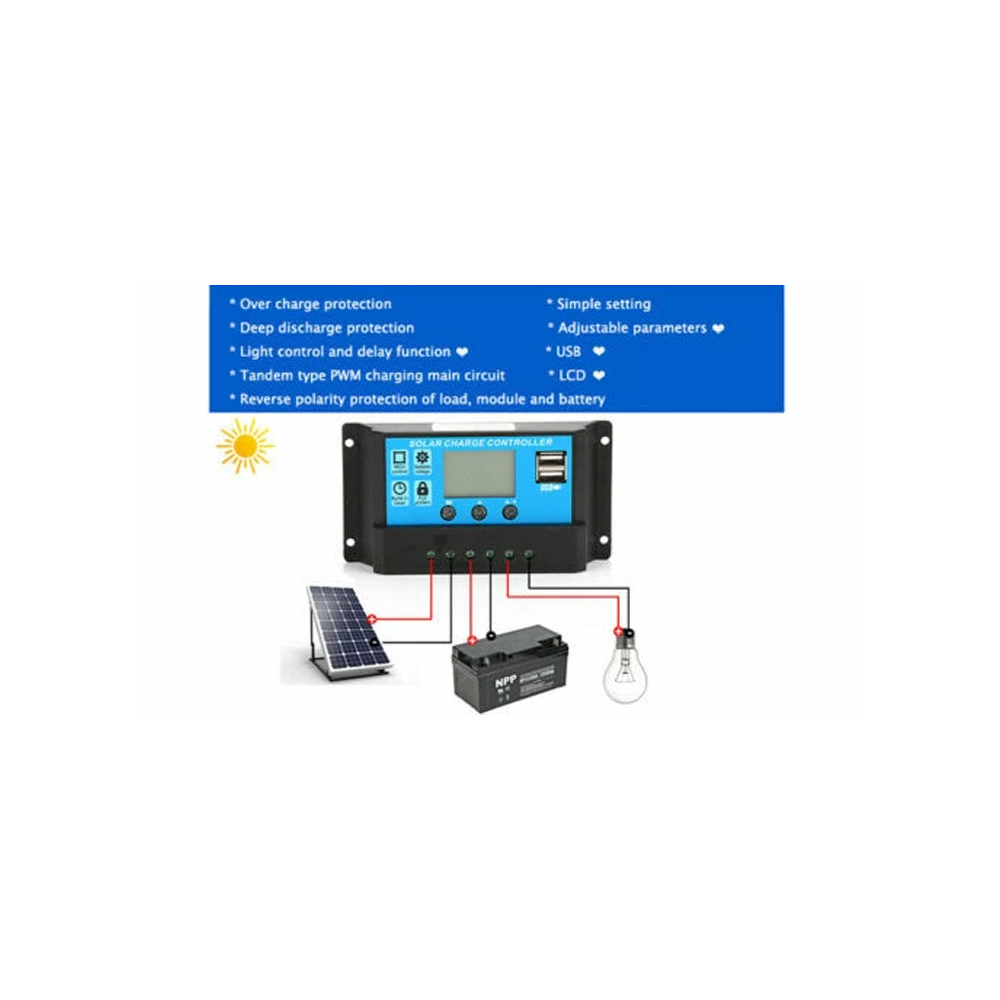 PWM 20A 12/24V Regulator Solar - Pwm Charge Controller 评论和价格