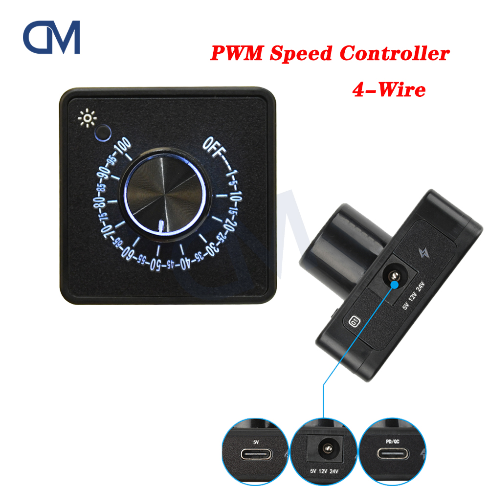 4Pin PWM Fan Governor Speed Co - Pwm Charge Controller 评论和价格
