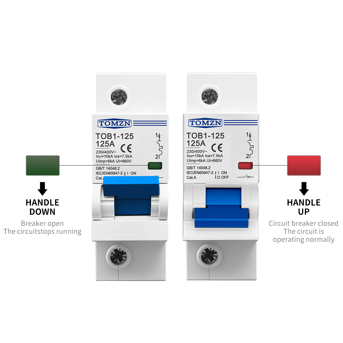 1P 2P 3P 4P 400V AC High-curre - Din Rail Circuit Breaker 评论和价格