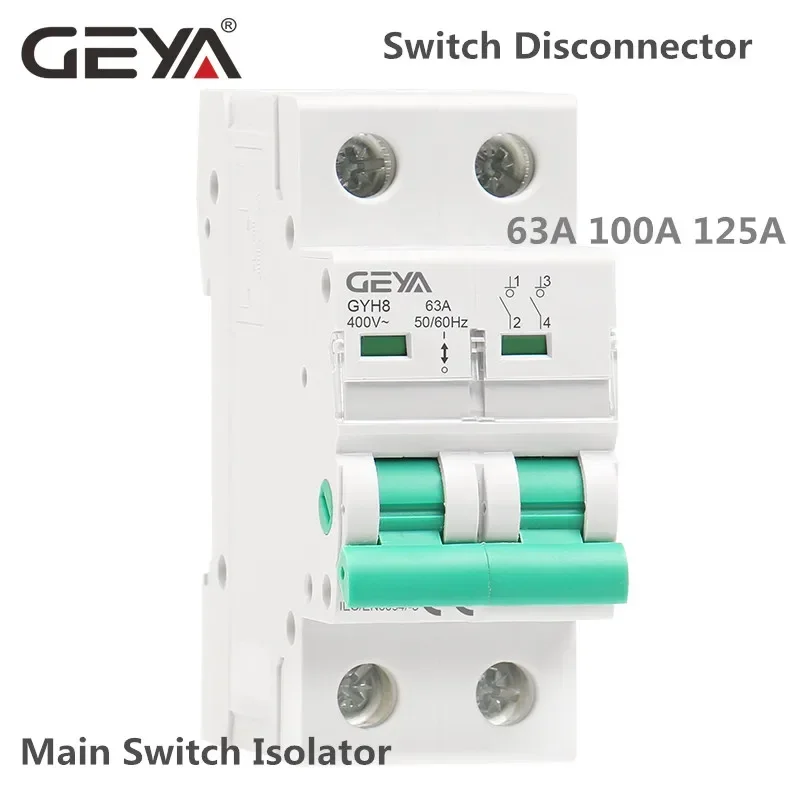 GEYA GYH8 Din Rail 2Pole 4Pole - Din Rail Circuit Breaker 评论和价格