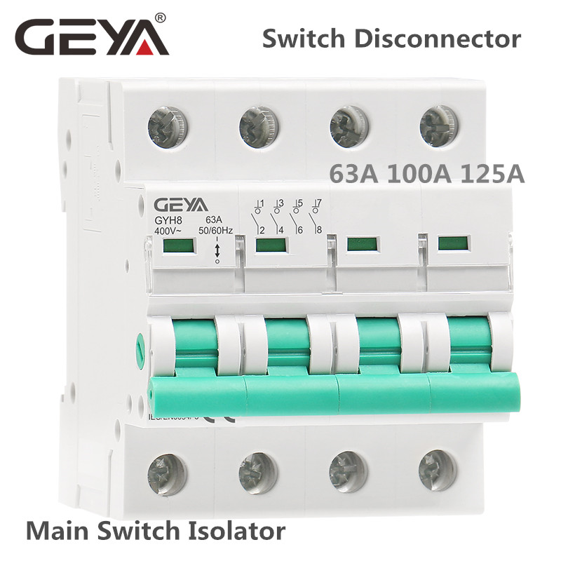 GEYA GYH8 Din Rail 2Pole 4Pole - Din Rail Circuit Breaker 评论和价格