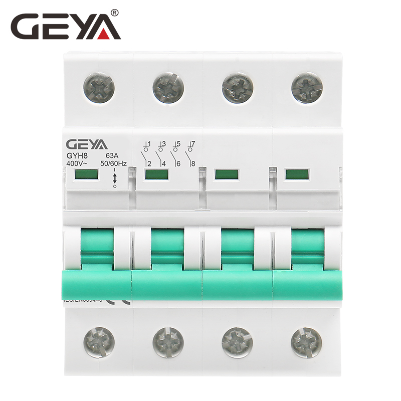 GEYA GYH8 Din Rail 2Pole 4Pole - Din Rail Circuit Breaker 评论和价格