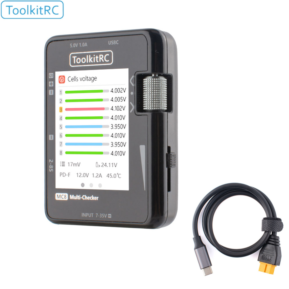 ToolkitRC MC8 Mini Size Cell c - Pwm Charge Controller 评论和价格